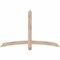 Ekena Millwork Bellingham Smooth Timber Gable Bracket, Douglas Fir, 60"W x 38"H x 3 1/2"D x 3 1/2"F, 15/12 Pitch GBW060X38X0404BEL00SDF - alternate 1
